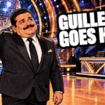 Editorial cartoon of Guillermo Rodriguez waving goodbye on the Dancing with the Stars floor, not a photograph