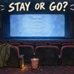 Does Street Fighter Have a Post-Credits Scene? Yes, and It Sets Up the Sequel 695 Hand-drawn editorial illustration of an empty movie theater with credits glowing on the screen, asking whether the Street Fighter movie has a post-credits scene