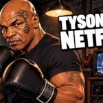 Tyson Netflix Docuseries: Reviews Split on Mike Tyson's Story Editorial cartoon, not a photograph: Mike Tyson in a boxing gym for the Tyson Netflix docuseries