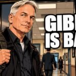 Editorial cartoon of Mark Harmon stepping out of an office elevator with a backpack, not a photograph